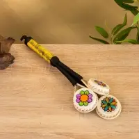 Сувенирный музыкальный инструмент "Клон Тонг" пластик, ротанг, 10х3х30 см