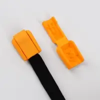 Набор для шнурков, d=5 мм, фиксатор и наконечник, 2 пары, оранжевый
