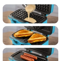 Вафельница для бельгийских вафель КТ-5602 - 1200 Вт