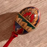 Сувенирный музыкальный инструмент "Маракас" 20х5х5 см МИКС