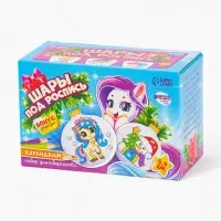 Набор для творчества &laquo;Елочные шары под раскраску &raquo;Ногодний подарок&laquo;+карандаши, 5.5 см, 2 шт.