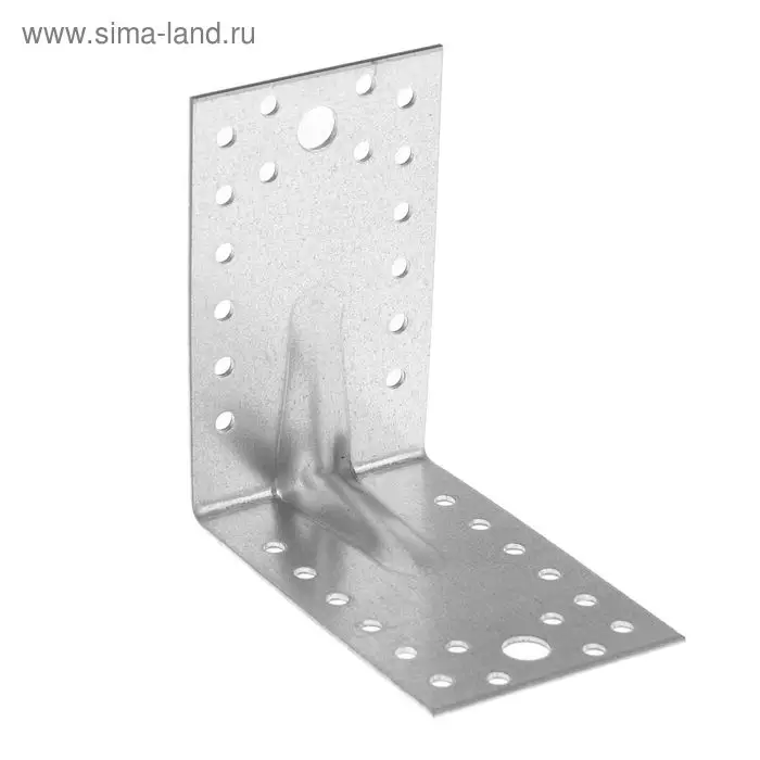 Уголок крепежный усиленный ТУНДРА krep, 105&times;105&times;65&times;2 мм