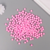 Декор для творчества пенопласт "Ассорти шариков" фуксия набор 10 гр