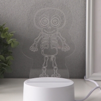 Светильник "Скелетик" LED RGB от сети RISALUX 9,5х8,5х14,8 см