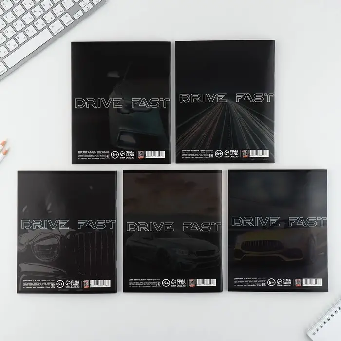 Тетрадь в клетку, 48 л., А5, на скрепке, блок №2 &laquo;Машины&raquo; МИКС