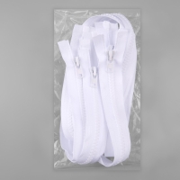 Молния &laquo;Трактор&raquo;, №8, разъёмная, замок автомат, 80 см, цвет белый, цена за 1 штуку