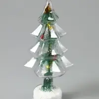 Фигура светодиодная "Елочка", 1 LED, 25 см, от бат. AAAх3, RGB