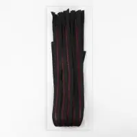 Молния &laquo;Трактор&raquo;, №5, разъёмная, замок автомат, 80 см, чёрная, бордовая