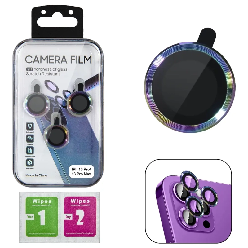 Защитное стекло для камеры iPh 13 Pro/13 Pro Max градиент