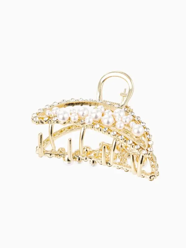 Краб для волос "Абриль" 6 см, золото