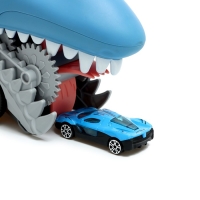 Парковка-автотрек &laquo;Атака монстров. Акула&raquo;, свет, 1 машинка, пусковая установка