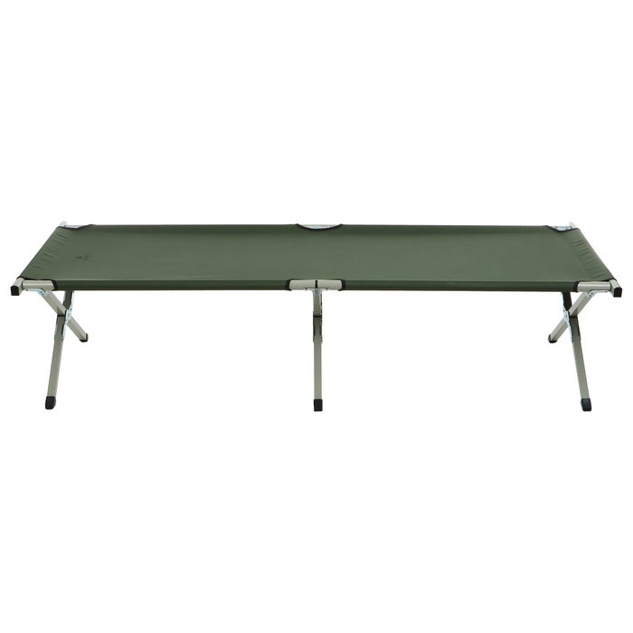 Раскладушка maclay, складная, 184 х 59 х 40 см, до 120 кг, цвет зелёный