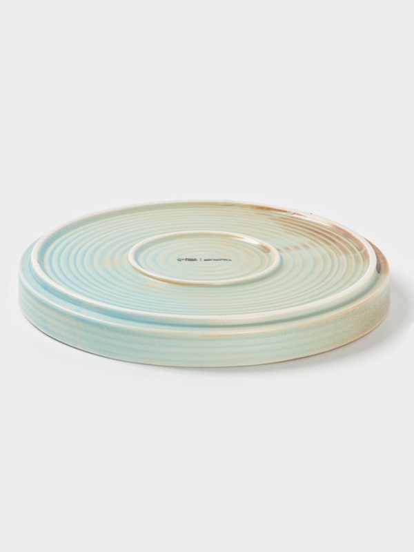 Тарелка десертная "Sand Ripples" Magistro 20см, 20,5х2,5 цвет желтый, голубой, коричневый