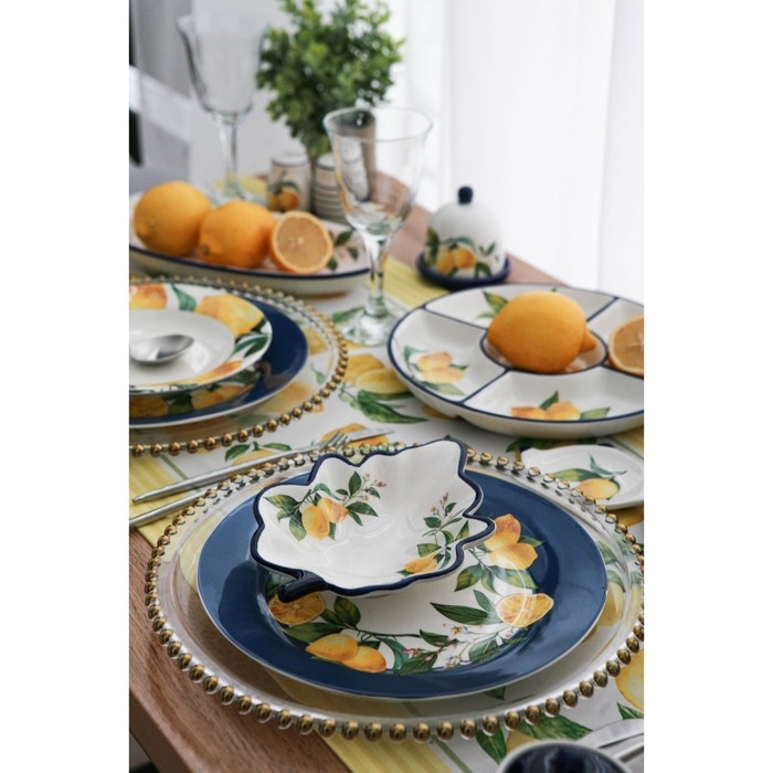 Тарелка - блюдо подстановочное &laquo;Орбита&raquo;, d=32 см, золотая