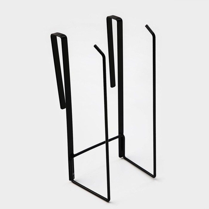 Держатель для кухонных принадлежностей и разделочных досок Доляна, 27&times;11,5&times;8 см, цвет чёрный