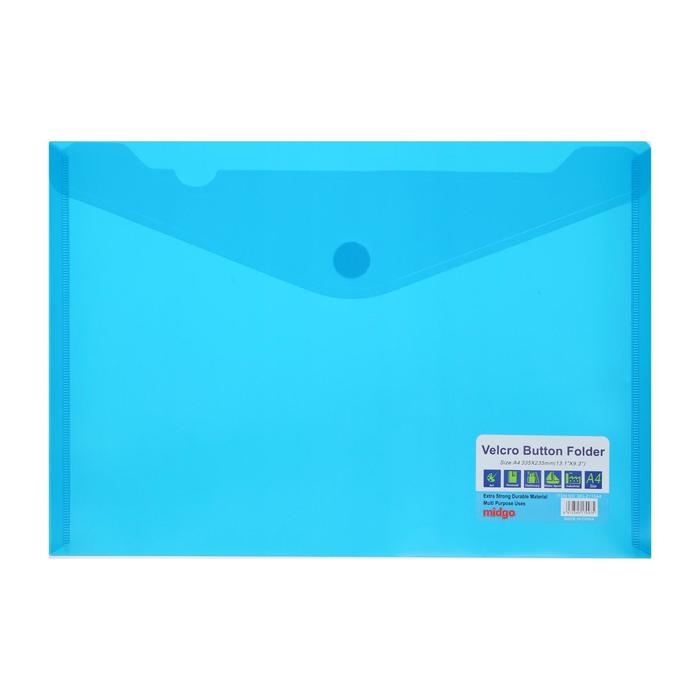 Папка на кнопке (липучке) А4, горизонтальная, МИКС