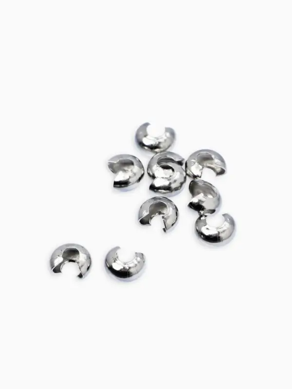 Набор для создания украшений "База" тросик, кримпы, шапочка, протектор, кольца, 61 пред, цв серебро