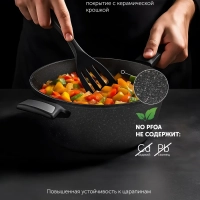 Кастрюля 4 литра Monolit-24C крышка индукция антипригарное