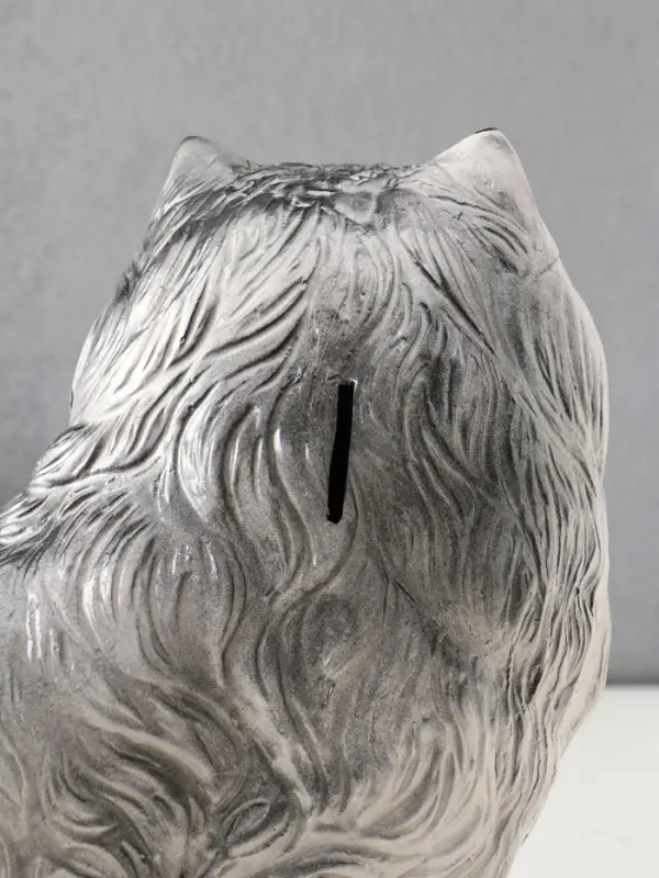 Копилка "Котёнок белый", 33,5х44,5х24 см