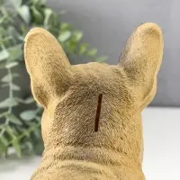 Копилка "Французский бульдог" 14х34х25 см, бежевый