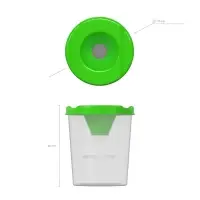 Стакан-непроливайка Neon Solid, зеленый