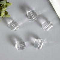 Бусины для творчества пластик "Кристалл прямоугольный" набор 5 шт 2,3х2х1,9 см