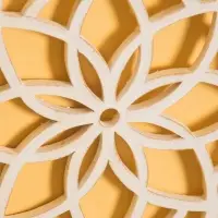 Панно " Мандала" МДФ, 40х40х1 см, цв. белый