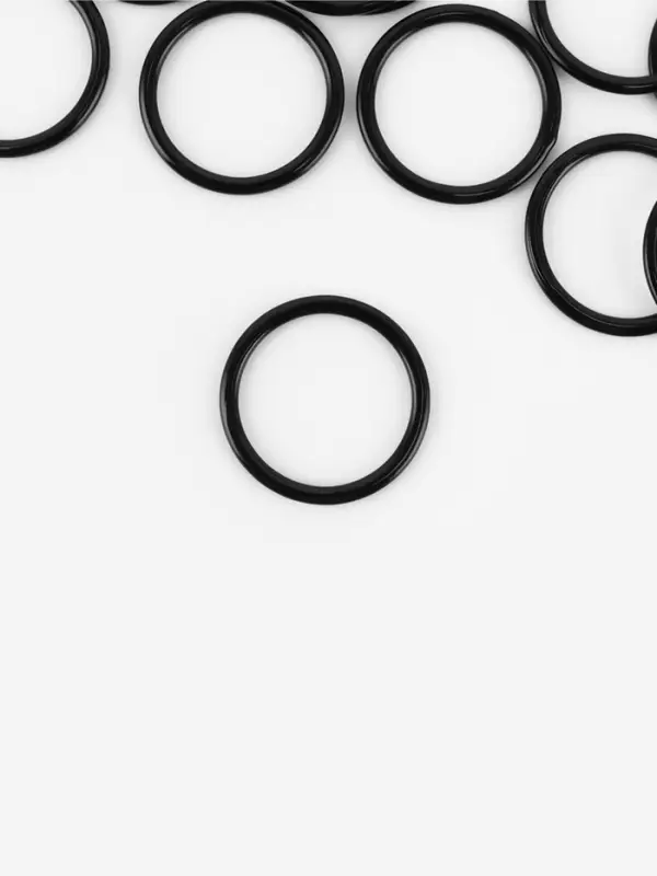 Кольцо для бретелей, металлическое, 15 мм, 20 шт., чёрное