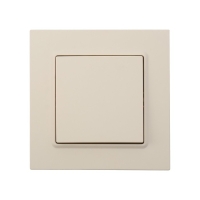 Выключатель ТОТ Elegant, 10 А, 1 кл., скрытый, бежевый