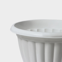 Кашпо уличное на ножке высокий &laquo;Жасмин&raquo;, 12 л, цвет белый