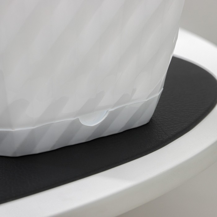 Горшок для цветов с поддоном &laquo;Классика&raquo;, 1 л, пластиковый, белый