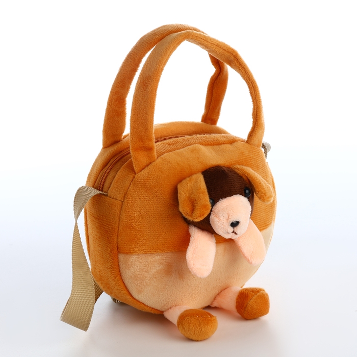 Сумка детская на молнии &laquo;Выбражулька&raquo;, цвет коричневый