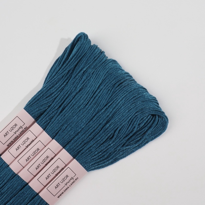 Набор ниток мулине №3842, 8 &plusmn; 1 м, 6 шт, цвет тёмно-синий