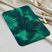 Доска разделочная пластиковая &laquo;Папоротник&raquo;, пластик, 30&times;20 см