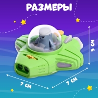 Проектор &laquo;Космический корабль&raquo;, свет, цвета МИКС