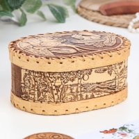 Шкатулка &laquo;Белки&raquo;, береста