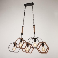 Светильник BayerLux 85217/5 E27 40Вт черный 78х16х62-117 см