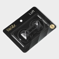 Крючки самоклеящиеся St&ouml;lz &laquo;Круг&raquo;, 2 шт, цвет чёрный