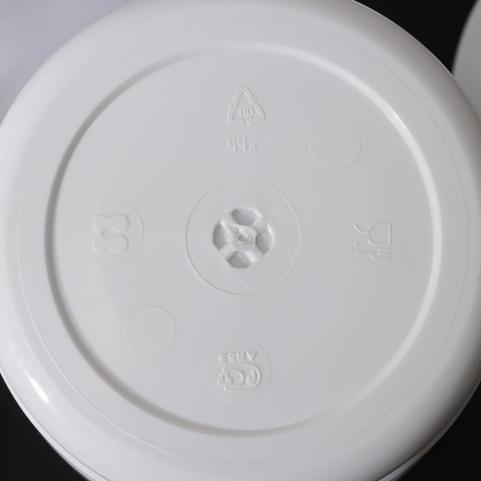 Горшок с поддоном &laquo;Классик&raquo;, 4,4 л, цвет белый