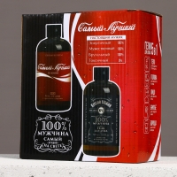 Подарочный набор косметики &laquo;Крутой мужик&raquo;, гель для душа виски и кола, 2 х 500 мл, Новый Год