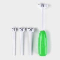 Устройство для фаршировки овощей Доляна &laquo;Прино&raquo;, 4 насадки, цвет зелёный