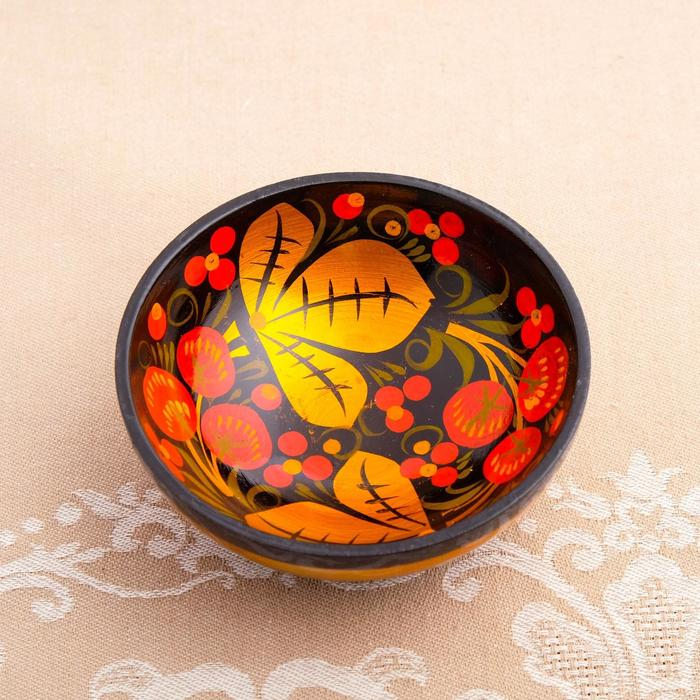 Набор &laquo;Розетка с ложкой&raquo;, 10&times;4&times;10 см, хохлома