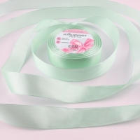 Лента атласная, 25 мм &times; 23 &plusmn; 1 м, цвет нежно-мятный №181