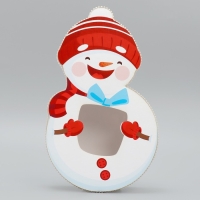 Коробка подарочная &laquo;Снеговик&raquo;, 15.2 х 25.1 х 5 см, Новый год