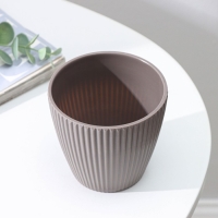 Кашпо для цветов &laquo;Рифф&raquo;, пластик, 450 мл, цвет МИКС