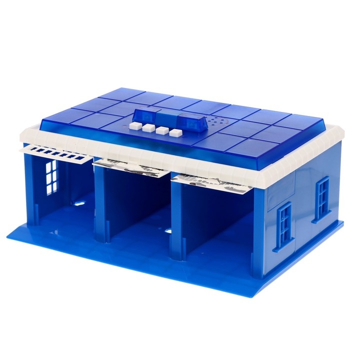 Игровой набор &laquo;Гараж полицейского участка с УАЗ Хантер&raquo;, 22 см, ворота, световые и звуковые эффекты