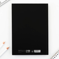 Ежедневник А5, 160 л. твердая обложка &laquo;Черный&raquo;