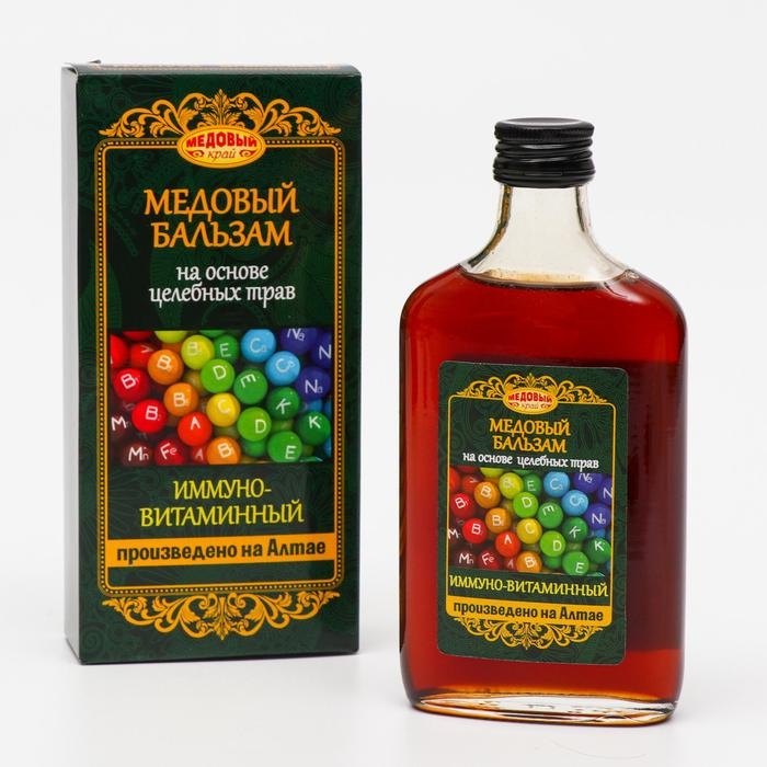 Медовый бальзам &laquo;Иммуно-витаминный&raquo; алтайский, 250 мл
