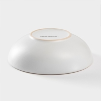 Миска керамическая Доляна &laquo;Ваниль&raquo;, 700 мл, d=18 см, цвет белый