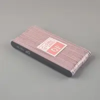Пилка для ногтей, прямая, 100/180 грит, 18 см, фасовка 20 шт., чёрная